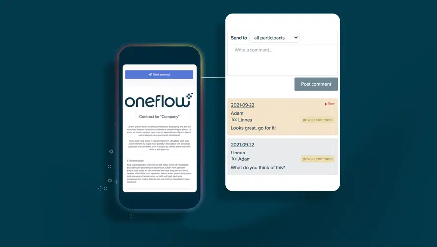 Oneflow is a great collaboration tool for hybrid work