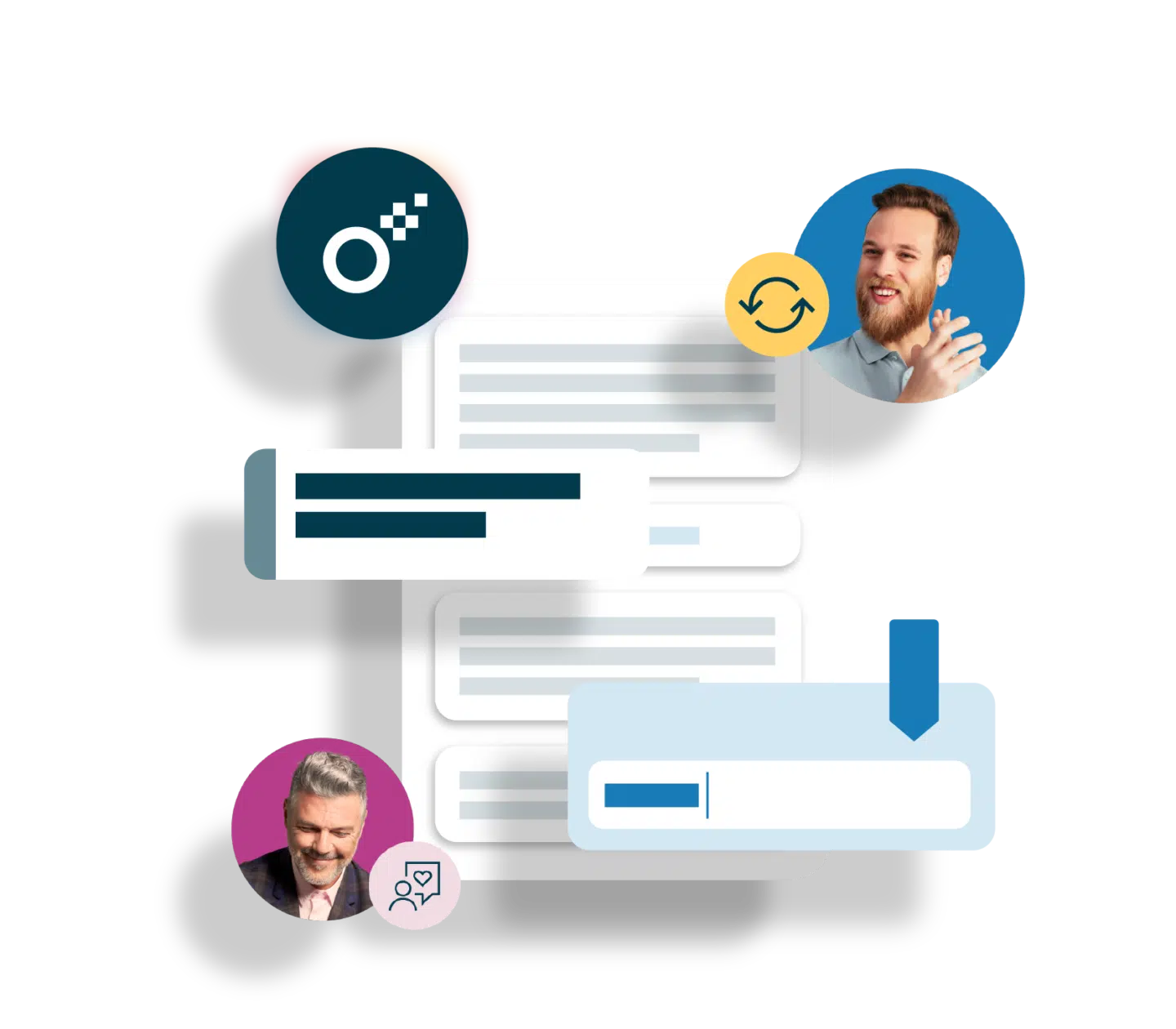 The illustrattion shows how you can edit Oneflow contracts live. Creating contracts in Oneflow is very easy, unlike the contract management DocuSign offers, you can edit your contracts live within the same platform instead of needing to resend the contracts multiple times in PDF formats.