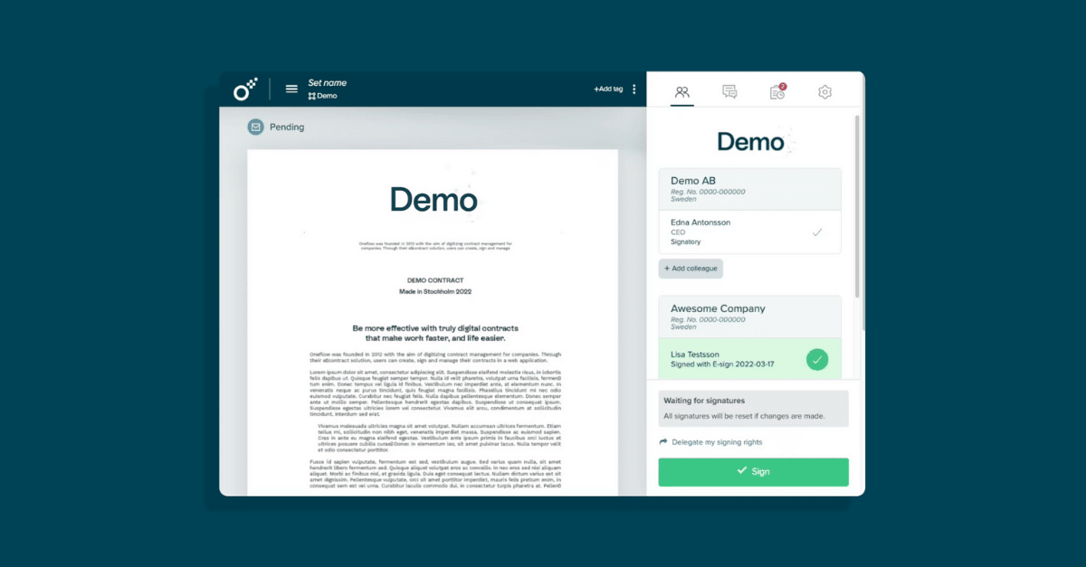 sign documents online