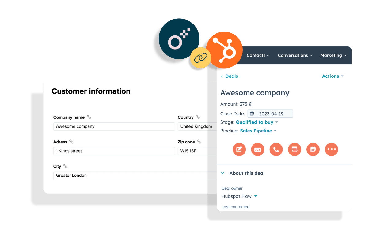 Two-way-sync HubSpot