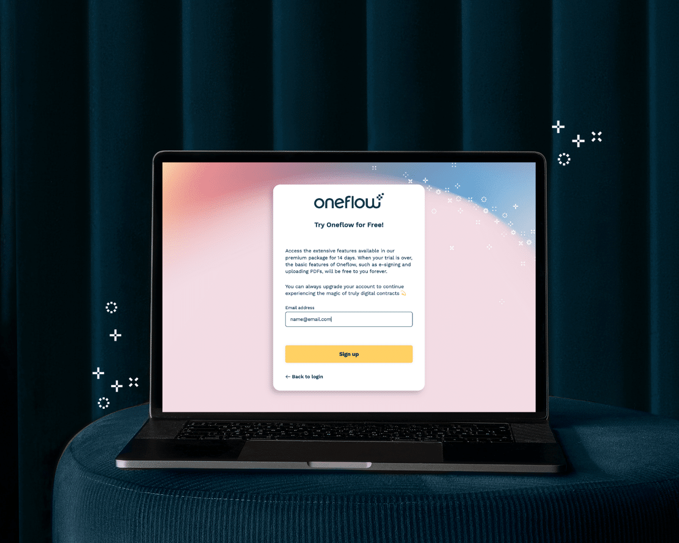 sign a contract online - Oneflow