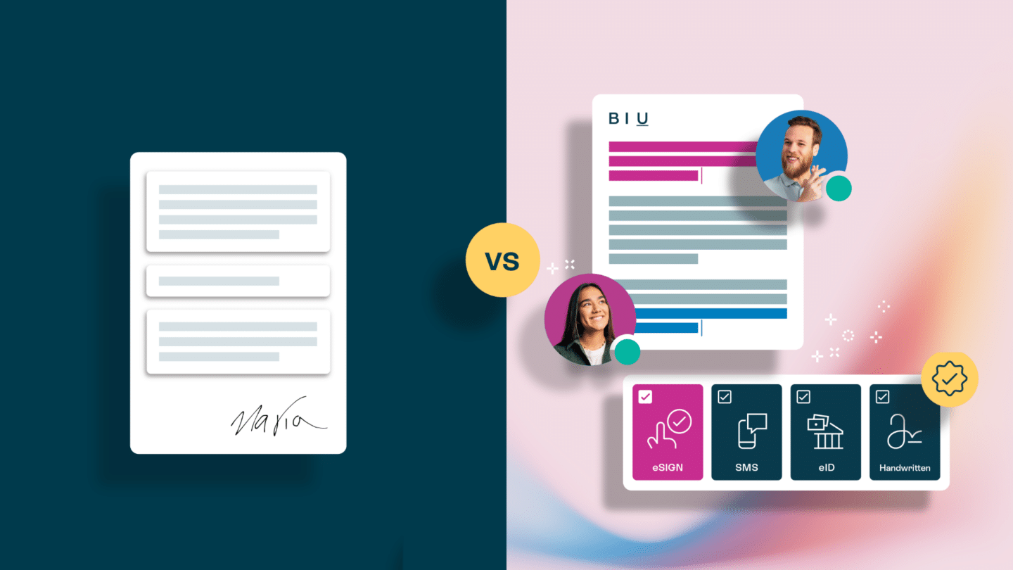 Handwritten signatures vs electronic signatures - Oneflow
