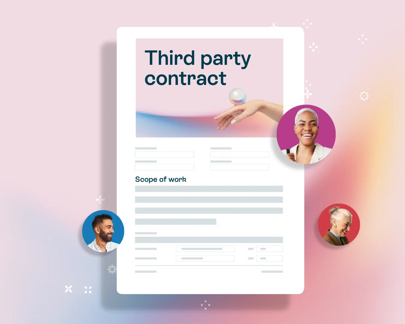 What needs to be in a third party contract - Oneflow