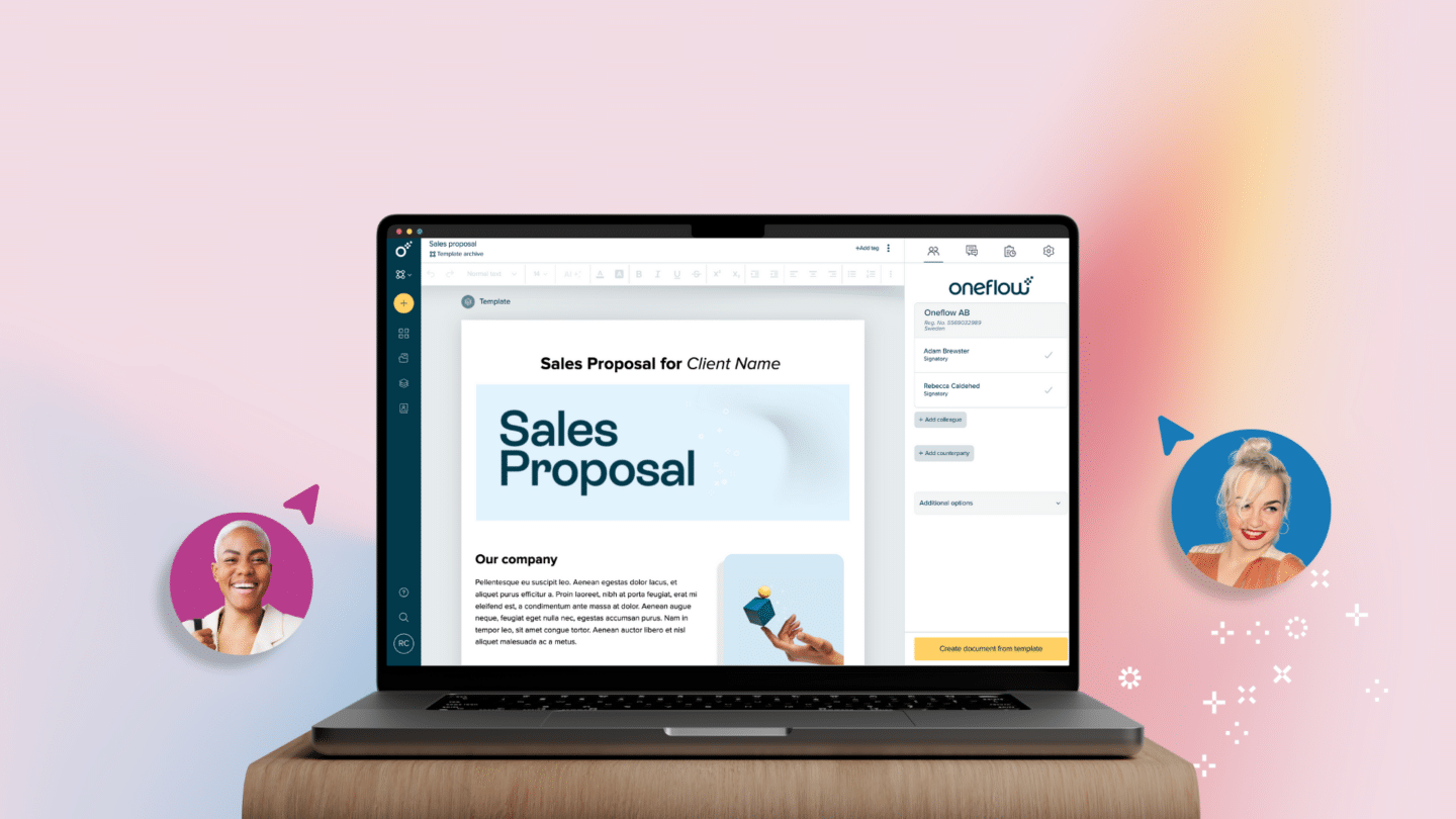 How to bring the sales process online using Oneflow's digital contracts to sell - Oneflow