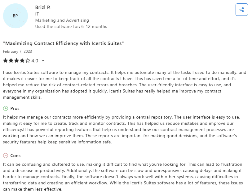 6 HR document management software tools tested and compared 10 Icertis review mentioning how it can automate tasks,, enhancing efficiency for big and small businesses