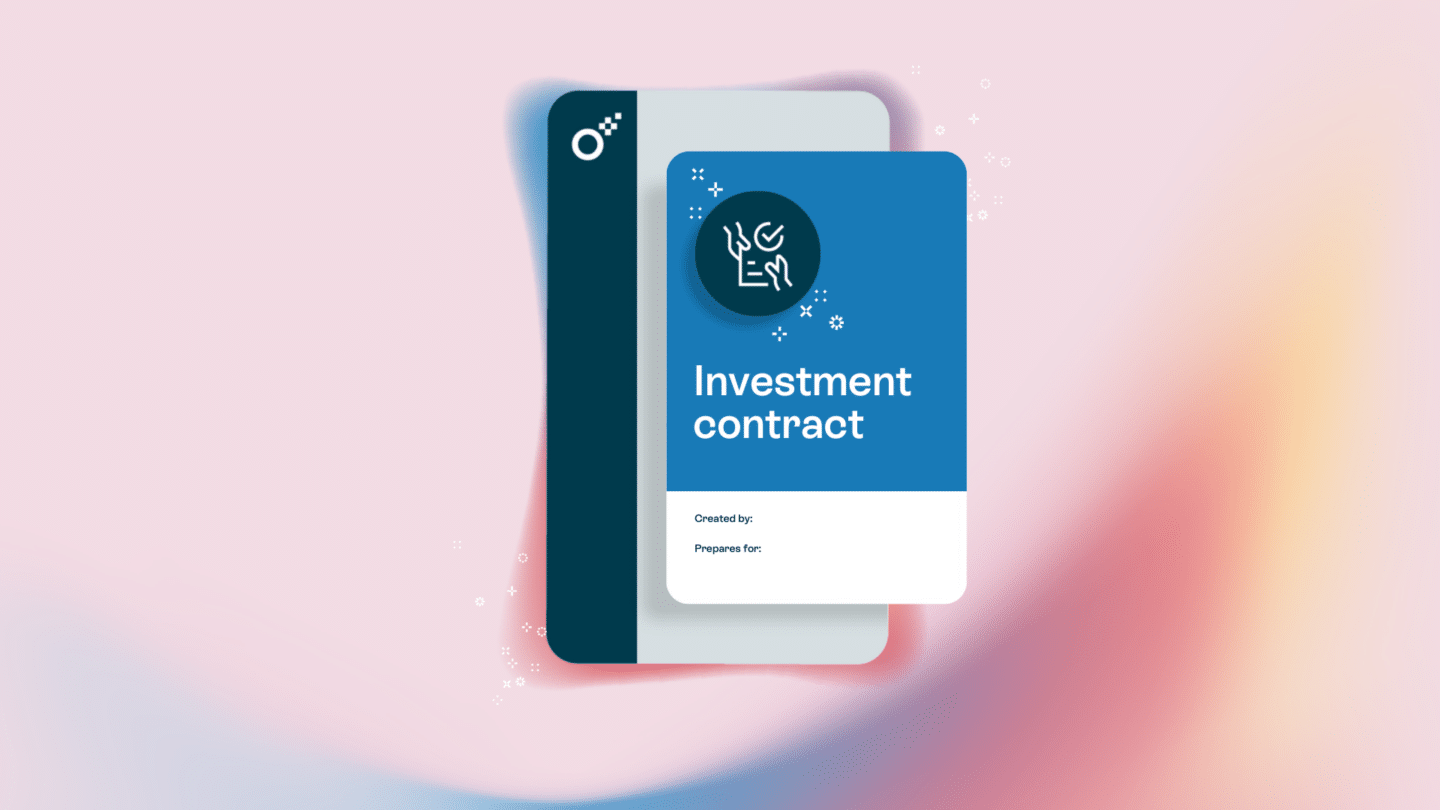 An investment contract is a legally binding agreement - Oneflow
