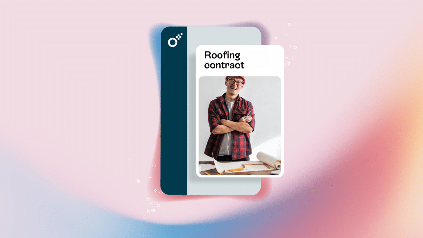 A roofing contract outlines the terms and conditions of the project, including the scope of work, cost and timeline - Oneflow