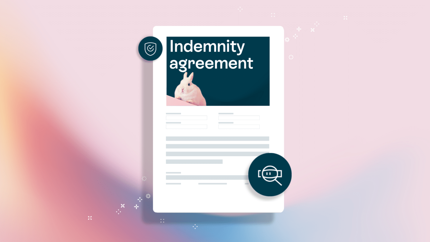 An indemnity agreement is used in many different situations - Oneflow