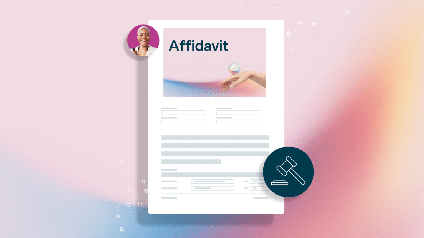 An affidavit can be used to establish legal rights - Oneflow
