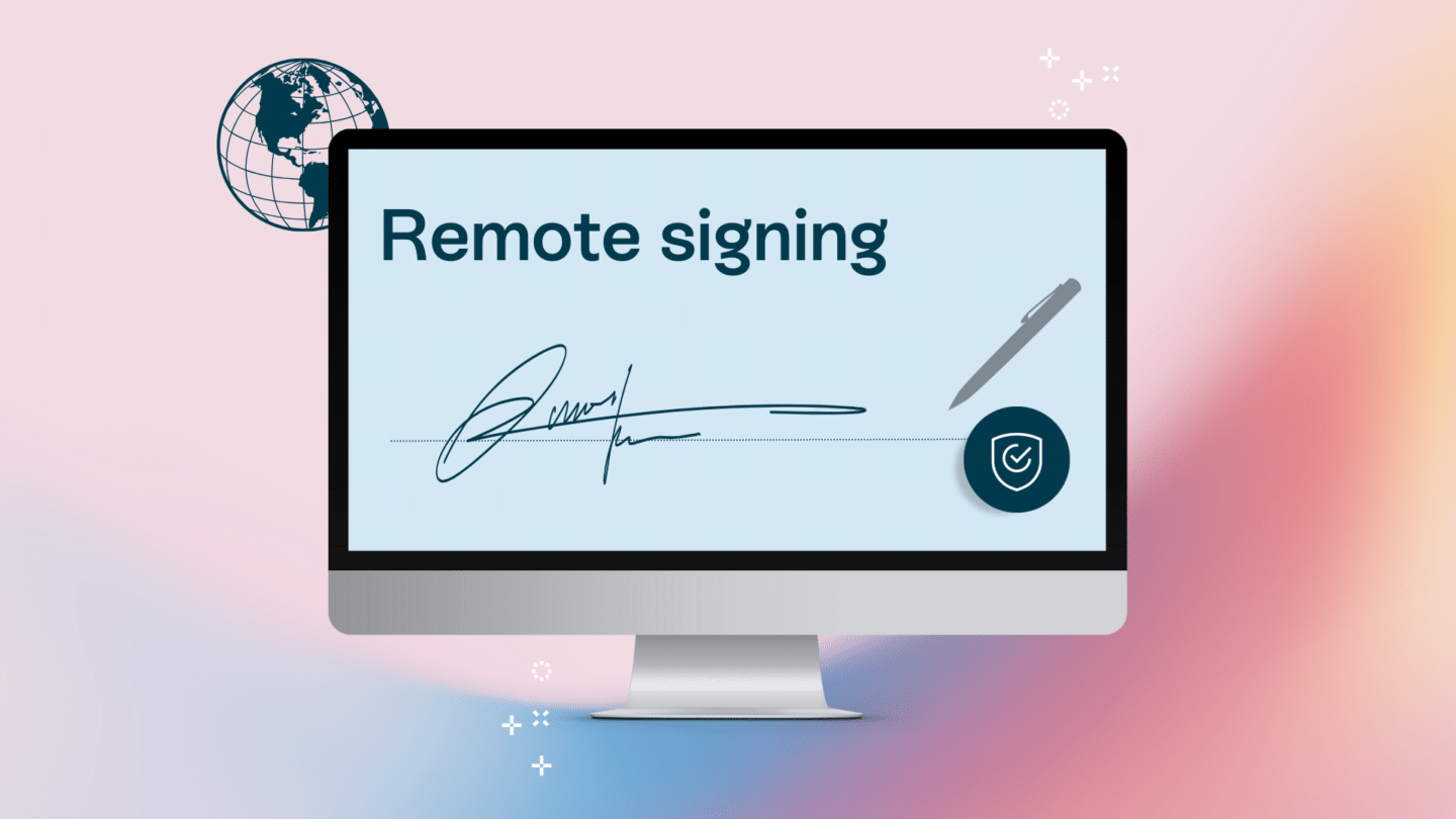 Remote signing, also known as electronic signature or e-signature - Oneflow