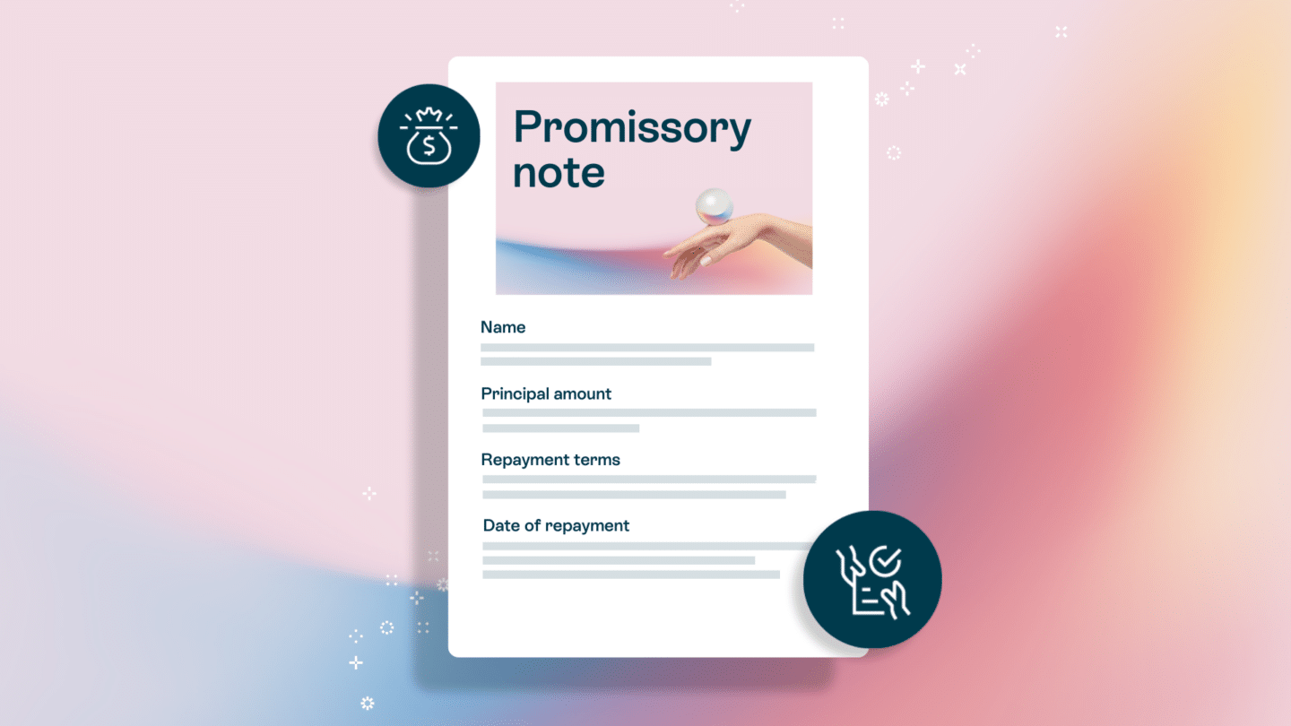 A promissory note is a legal document - Oneflow