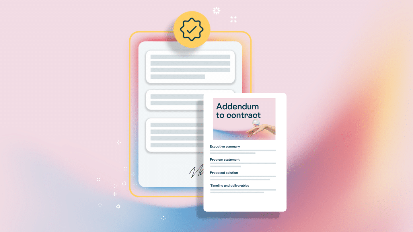 An addendum can help clarify the terms of a contract - Oneflow