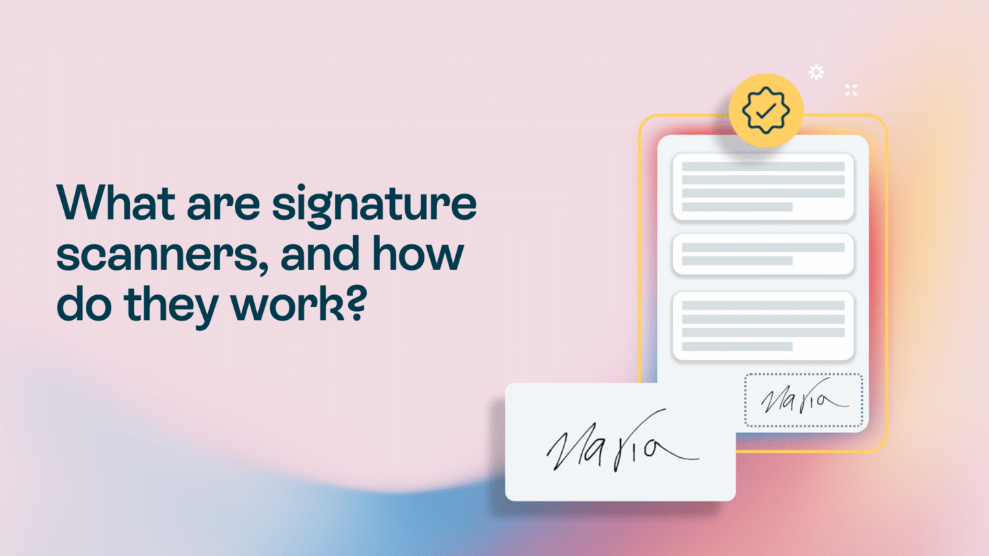 How to use a signature scanner - Oneflow