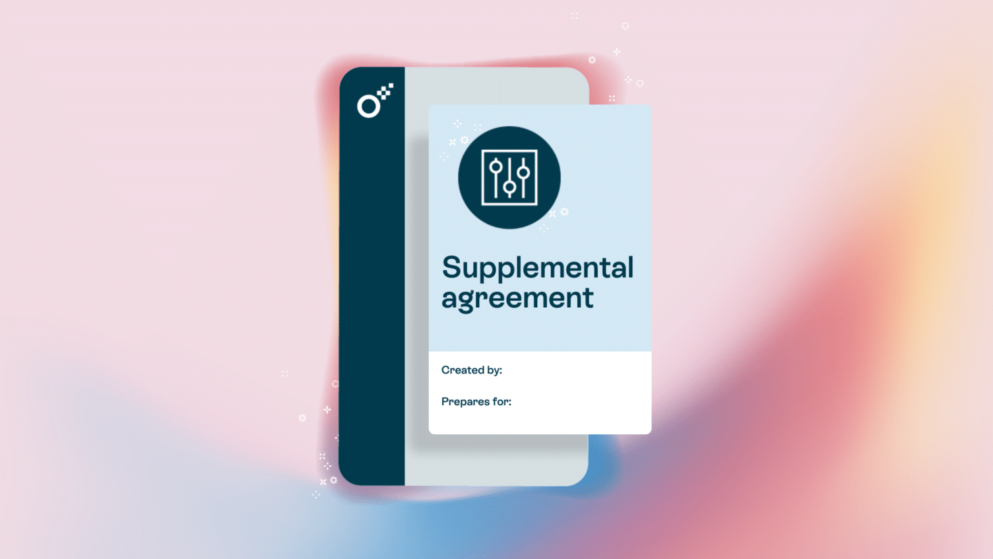 What is a supplemental agreement - Oneflow