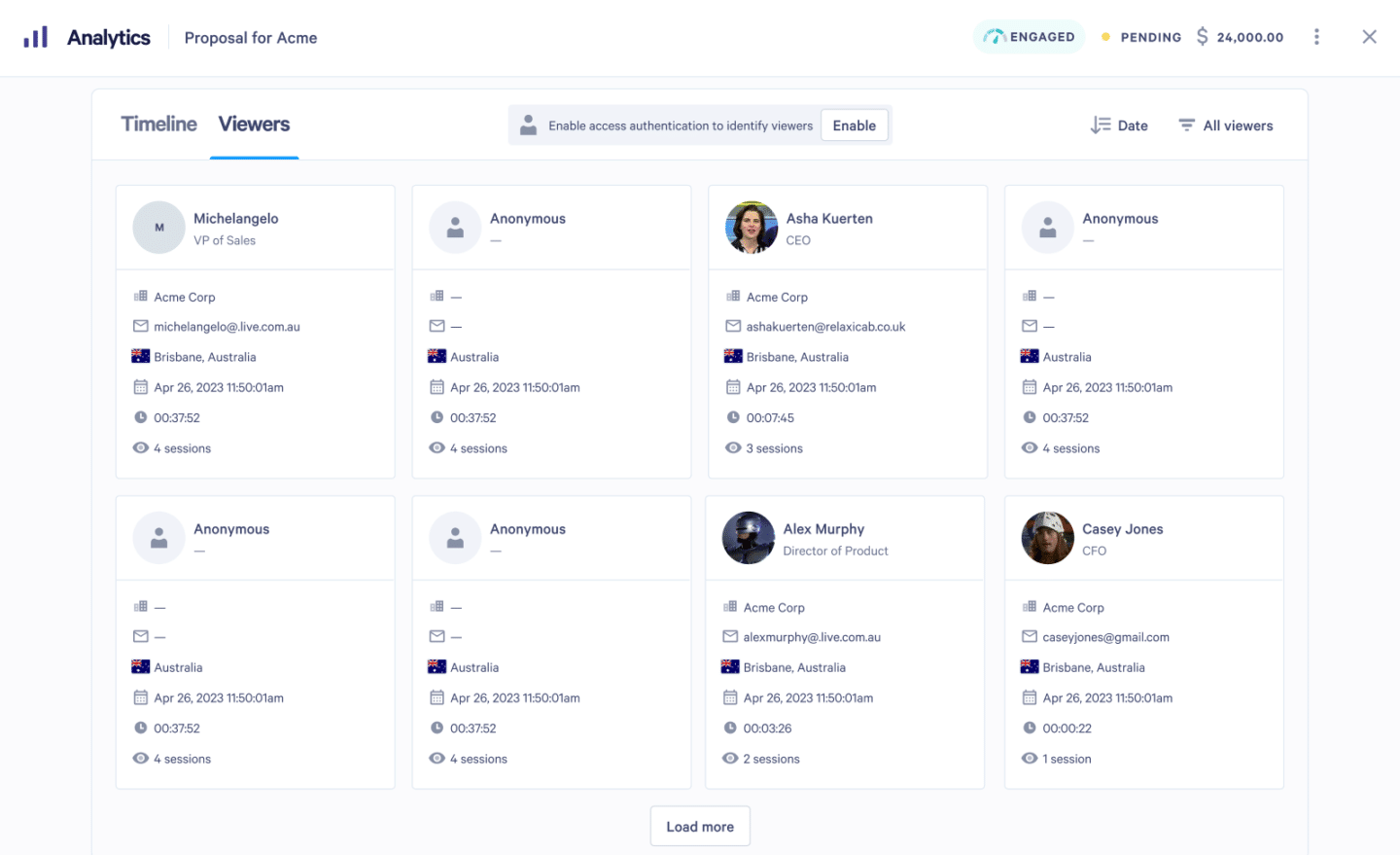 Qwilr Interactive web-based proposals