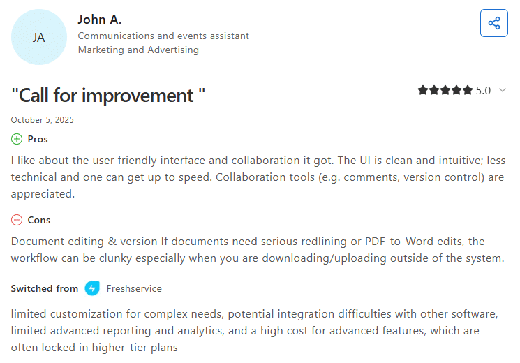 7 sales contract management software tools to speed up your deal cycle 4 Ironclad user review