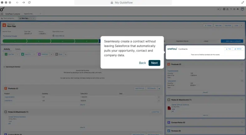 Best Salesforce contract management software in 2026 2 Salesforce contract management integration: Oneflow accelarates deal cycles across multiple Salesforce instances