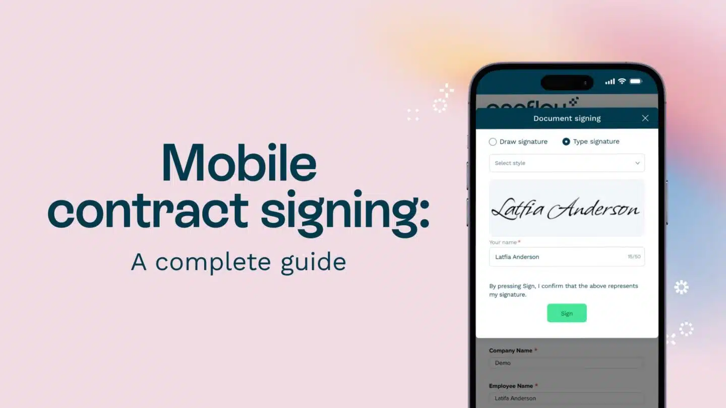 Mobile contract signing: A simple guide for you - Oneflow