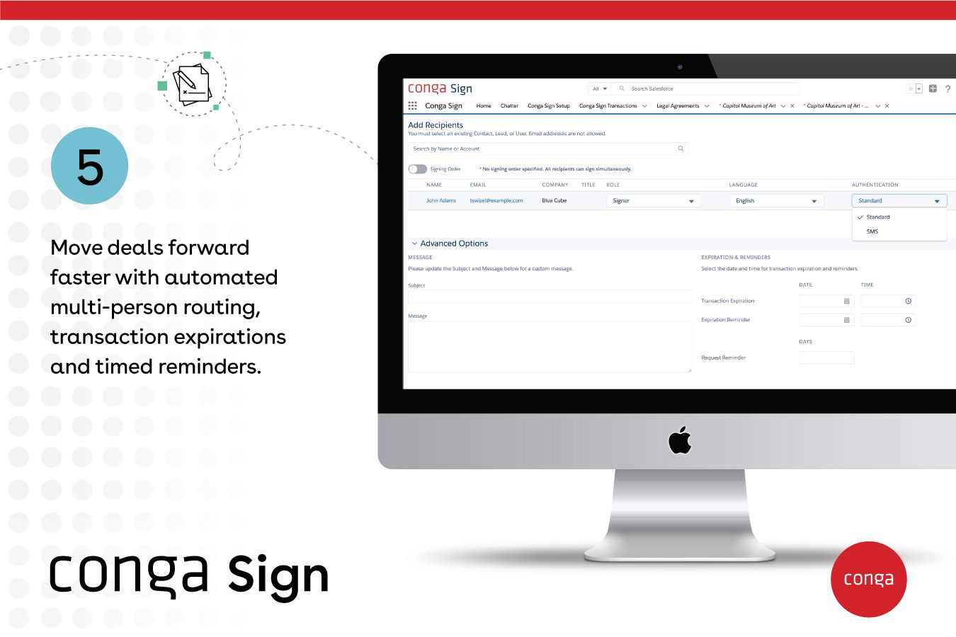 UK Docusign alternatives: Conga Sign