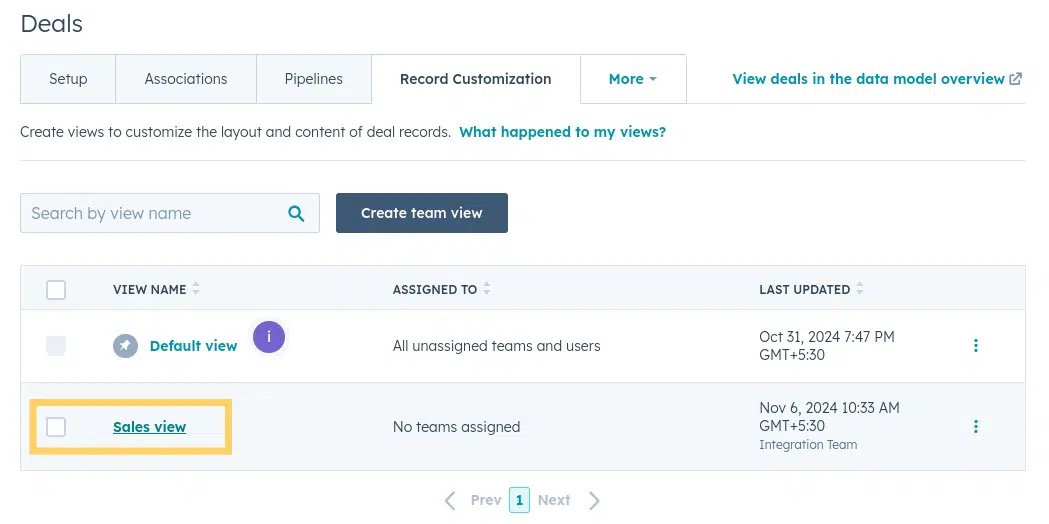 Oneflow integration configuration in HubSpot