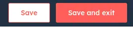 Save buttons within HubSpot