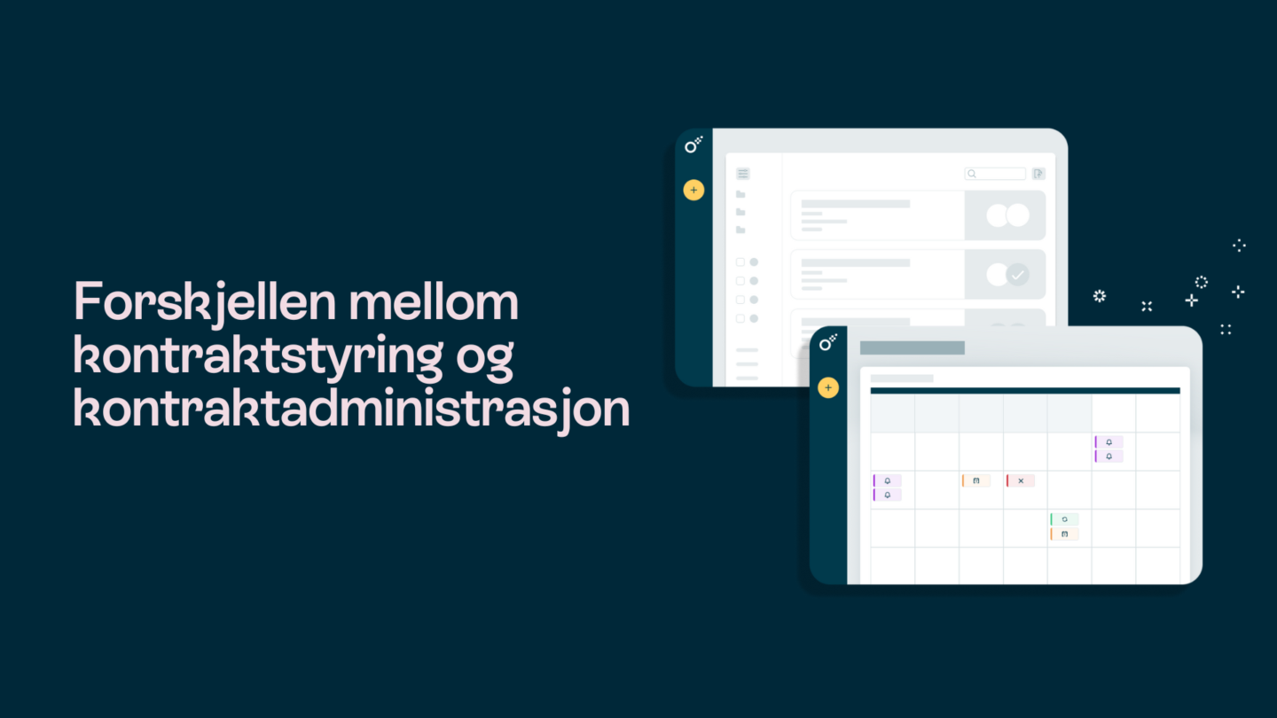Kontraktshåndtering vs. kontraktsadministrasjon - Oneflow