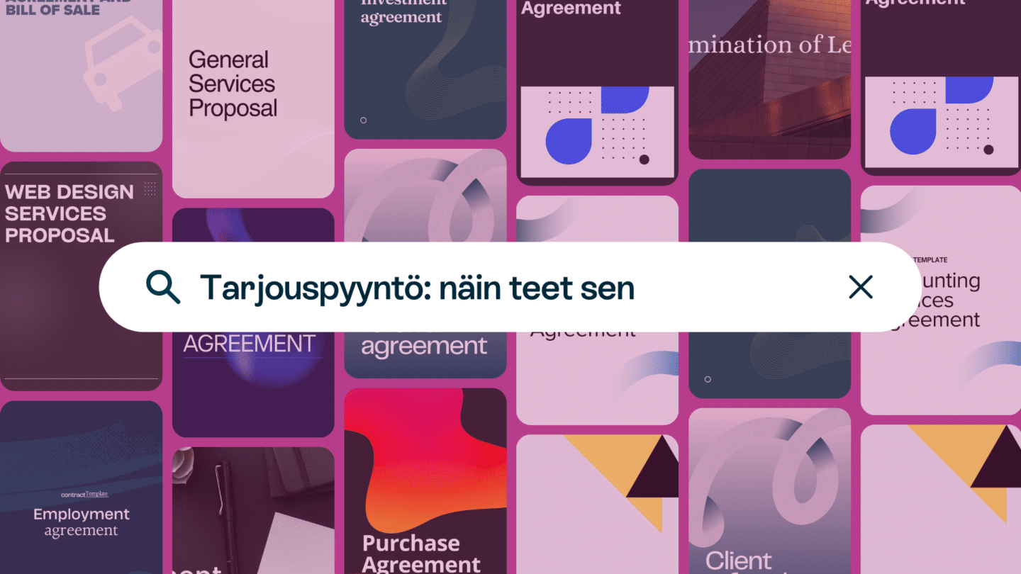 Tarjouspyyntö: näin teet sen vakuuttavasti - Oneflow