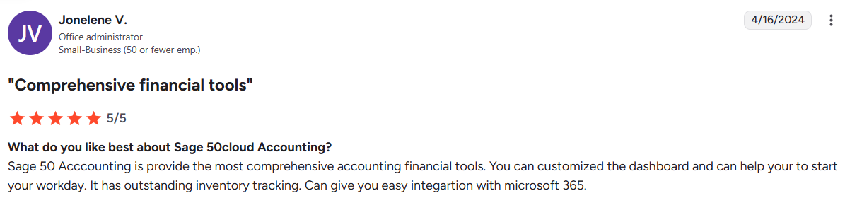 Sage customer feedback