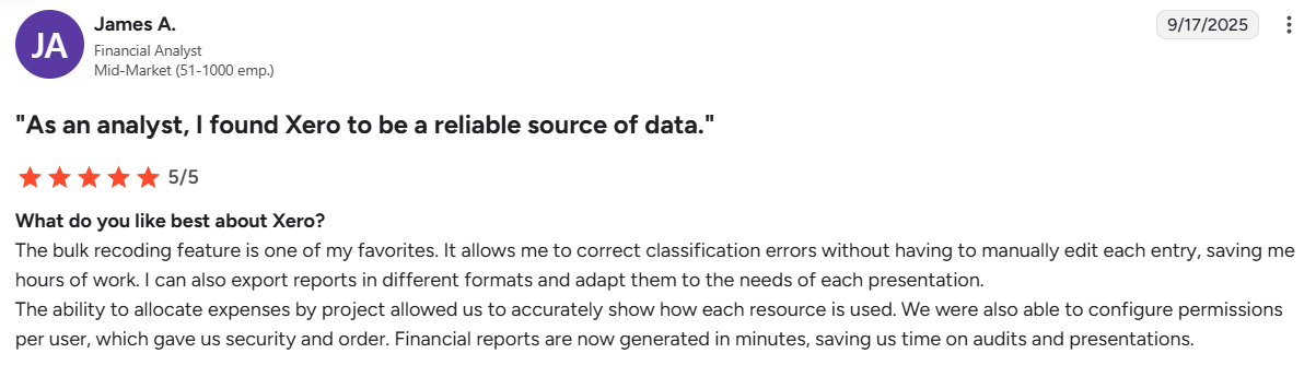 Xero customer feedback