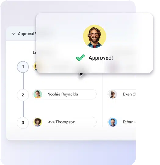 A screenshot of the DealHub approval process