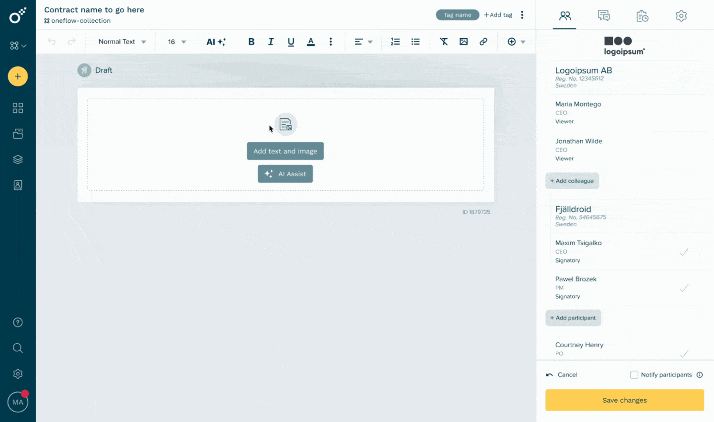Oneflow Assist – AI proposal generator