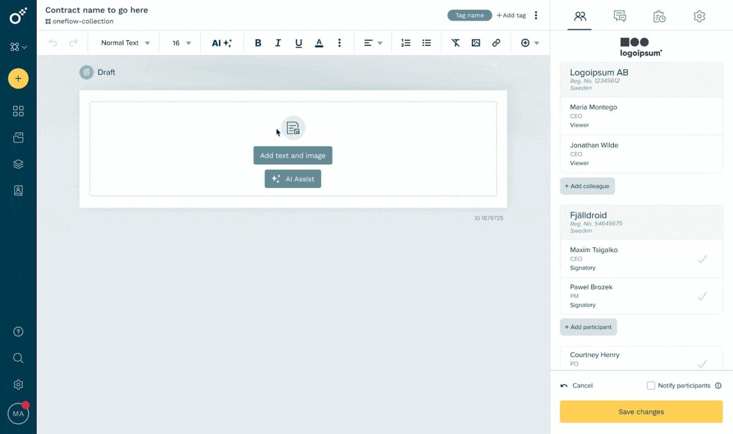 Oneflow Assist – AI proposal generator