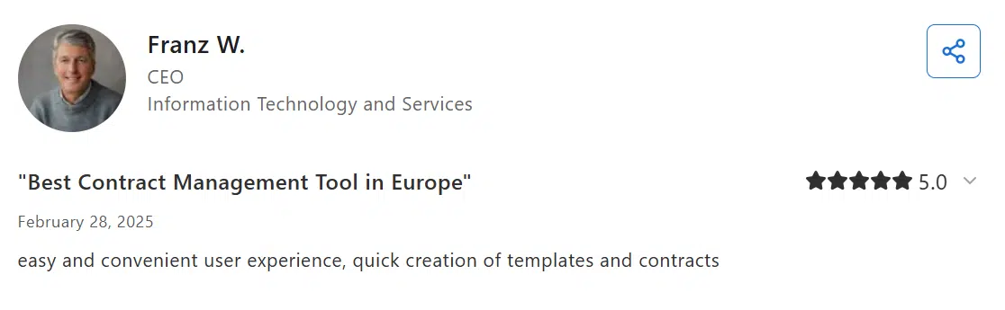 Oneflow customer feedback