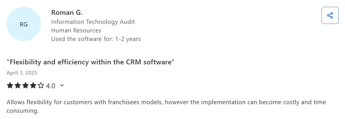 Salesforce CPQ customer feedback