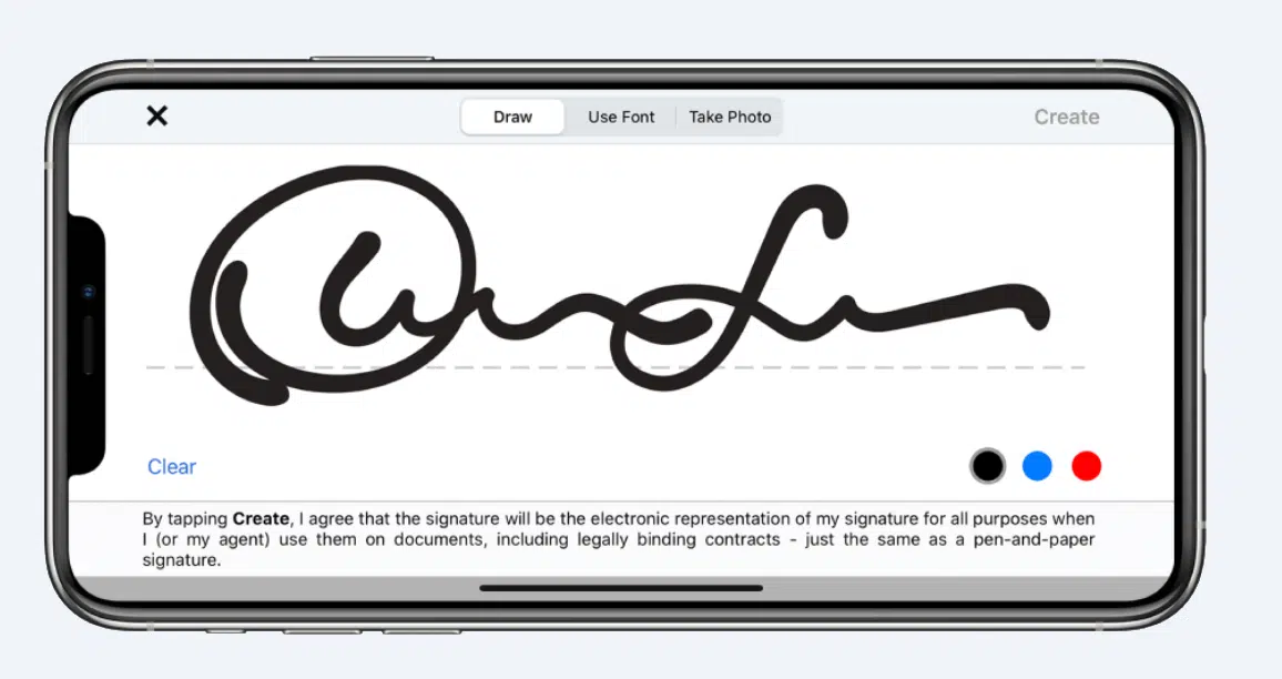 A screenshot of the signed document on mobile in Docusign helping proposal teams and entire organizations