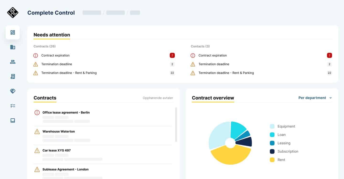 House of Control contract management system with a comprehensive compliance ecosystem