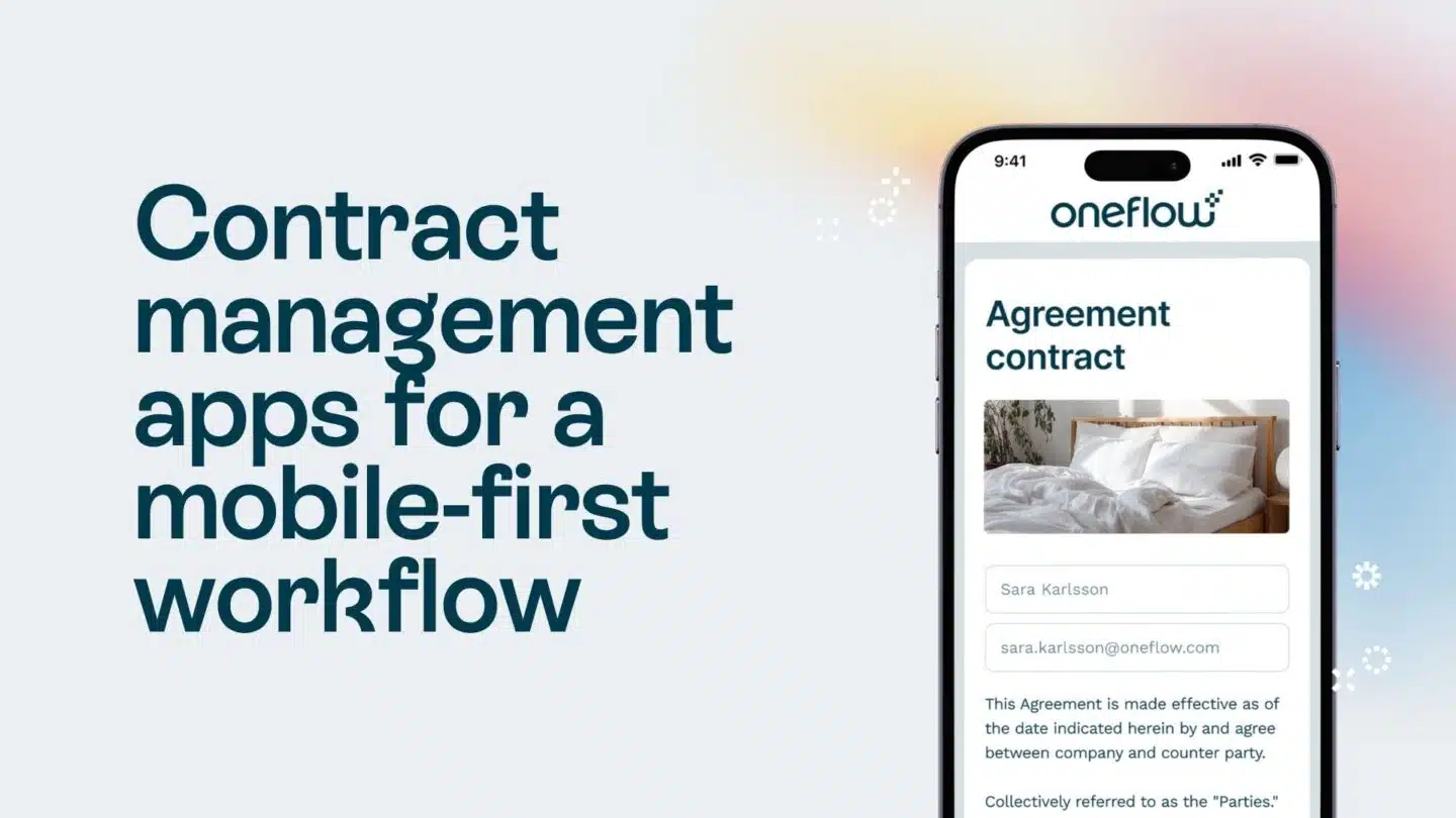 Contract management apps for a mobile-first workflow