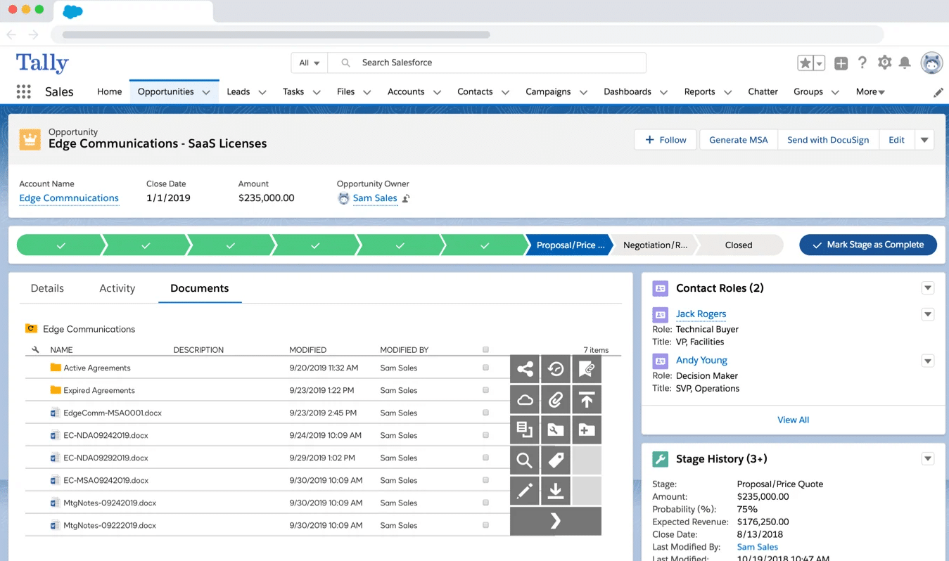 Contract intelligence software: 8 platforms compared 8 Docusign CLM has contract automation features that supports informed business decisions