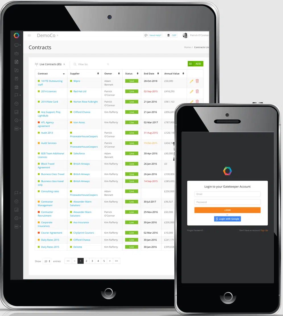 7 best contract management app options for a mobile-first workflow 5 Gatekeeper gives contract managers contract visibility on the go on mobile devices