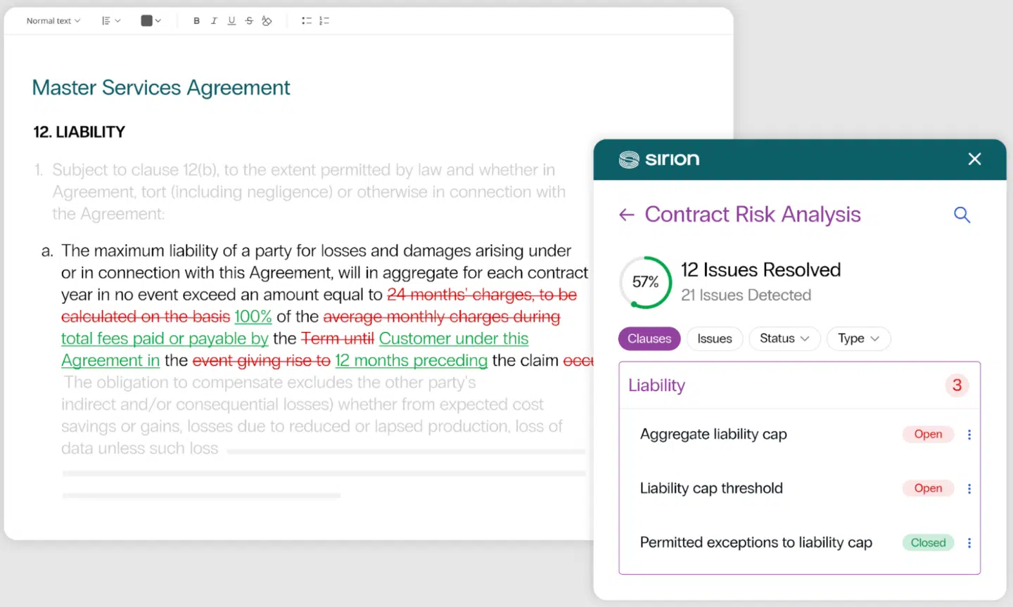 7 best contract risk management software platforms for 2026 6 Sirion improves contract visibility and helps track contractual obligations, key dates and reduce contract risk