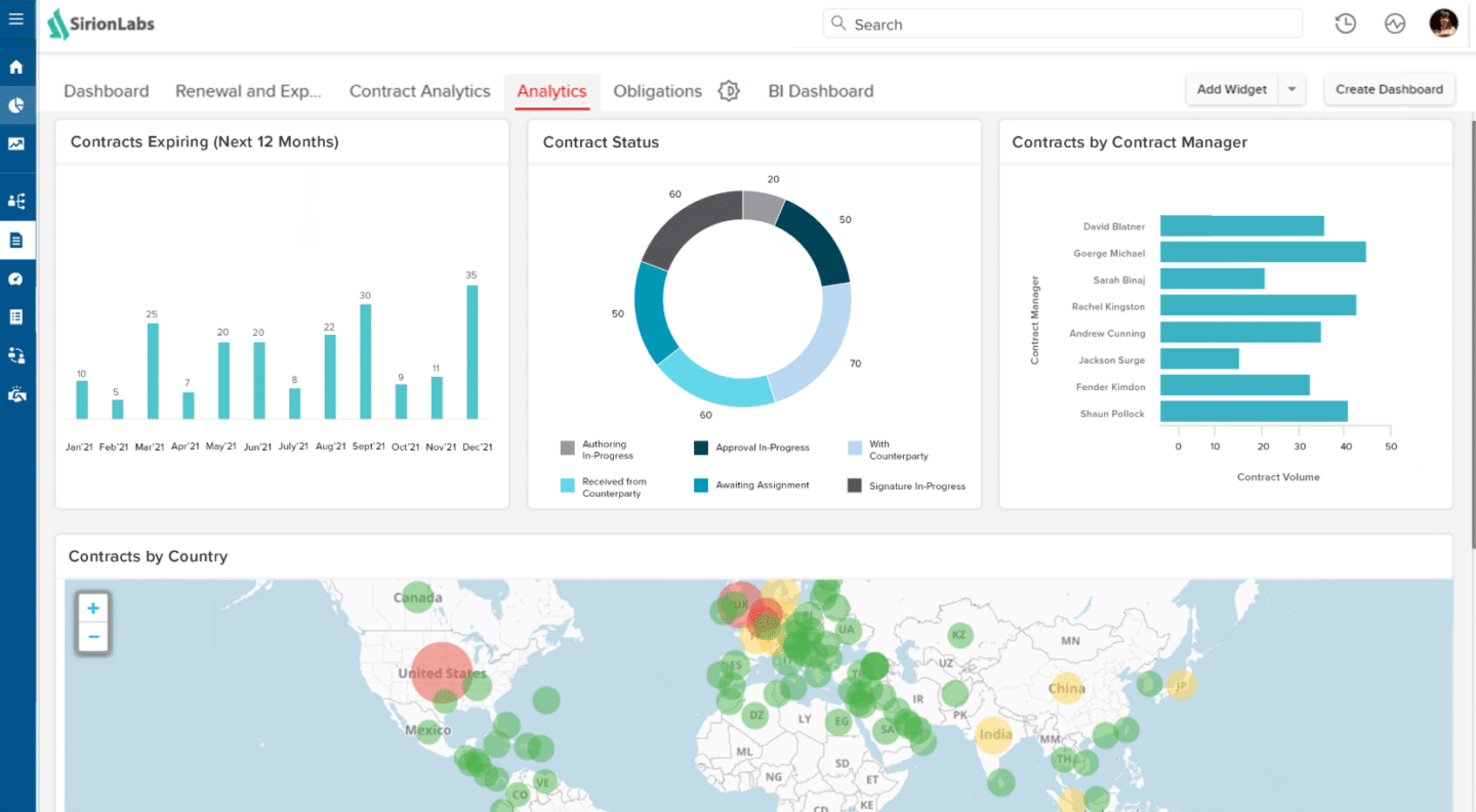 Contract intelligence software: 8 platforms compared 3 Sirion's contract intelligence focuses on connecting contract data to business operations